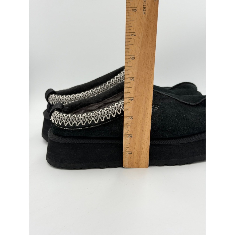 UGG Tazz Platform Slippers Womens 8 Black Suede 1122553 - Picture 6 of 10